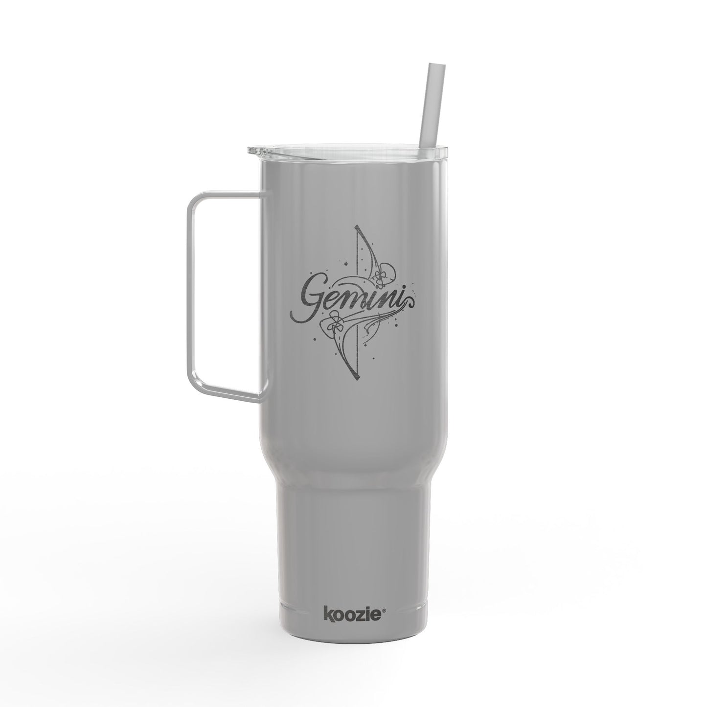 Cosmic Gemini Signatures ✨ 40oz Engraved Zodiac Tumbler