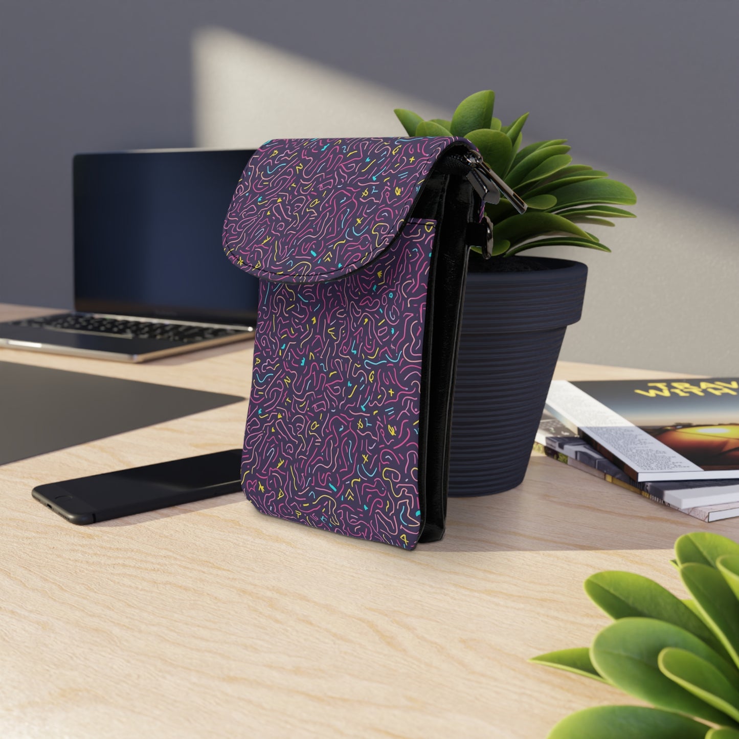 👜🌟 The Razzle-Dazzle Pocket Prism™ Cell Phone Wallet ✨💼🌈