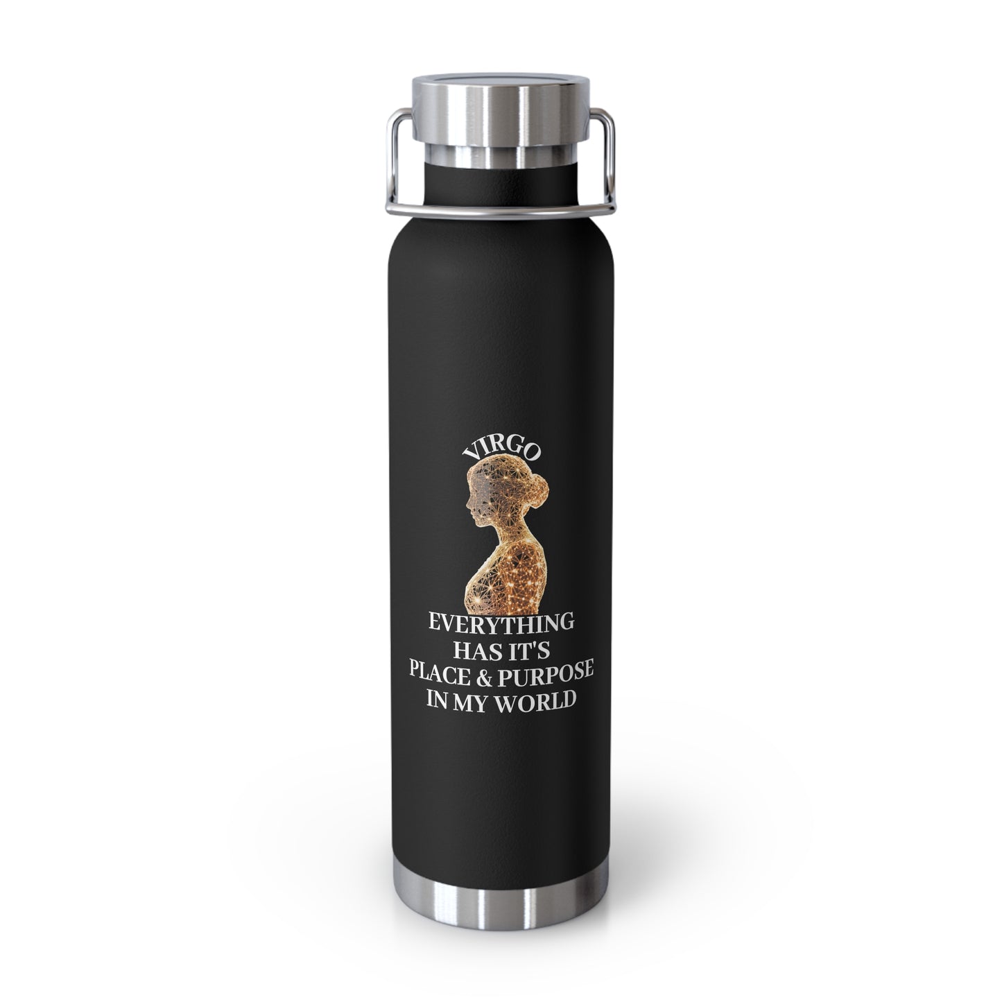 ✨🔮 Enchanted Virgo Copper Insulated Bottle – 22oz of Temperature Magic! 🔮✨