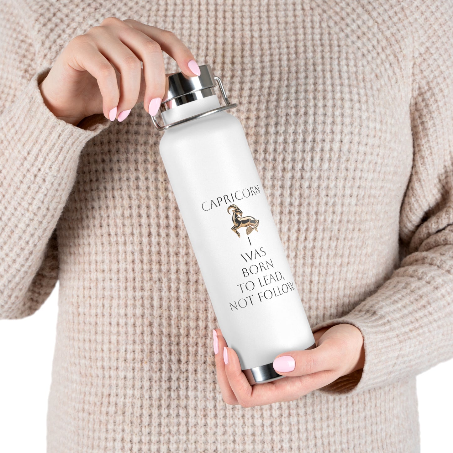 ✨🔮 Enchanted Capricorn Copper Insulated Bottle – 22oz of Temperature Magic! 🔮✨