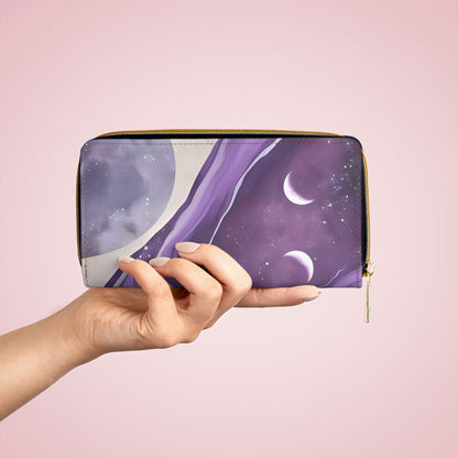 💎✨ Mystical Magic: The Enchanted Zippered Wallet of Elegance & Wonder 🔮💖🌙