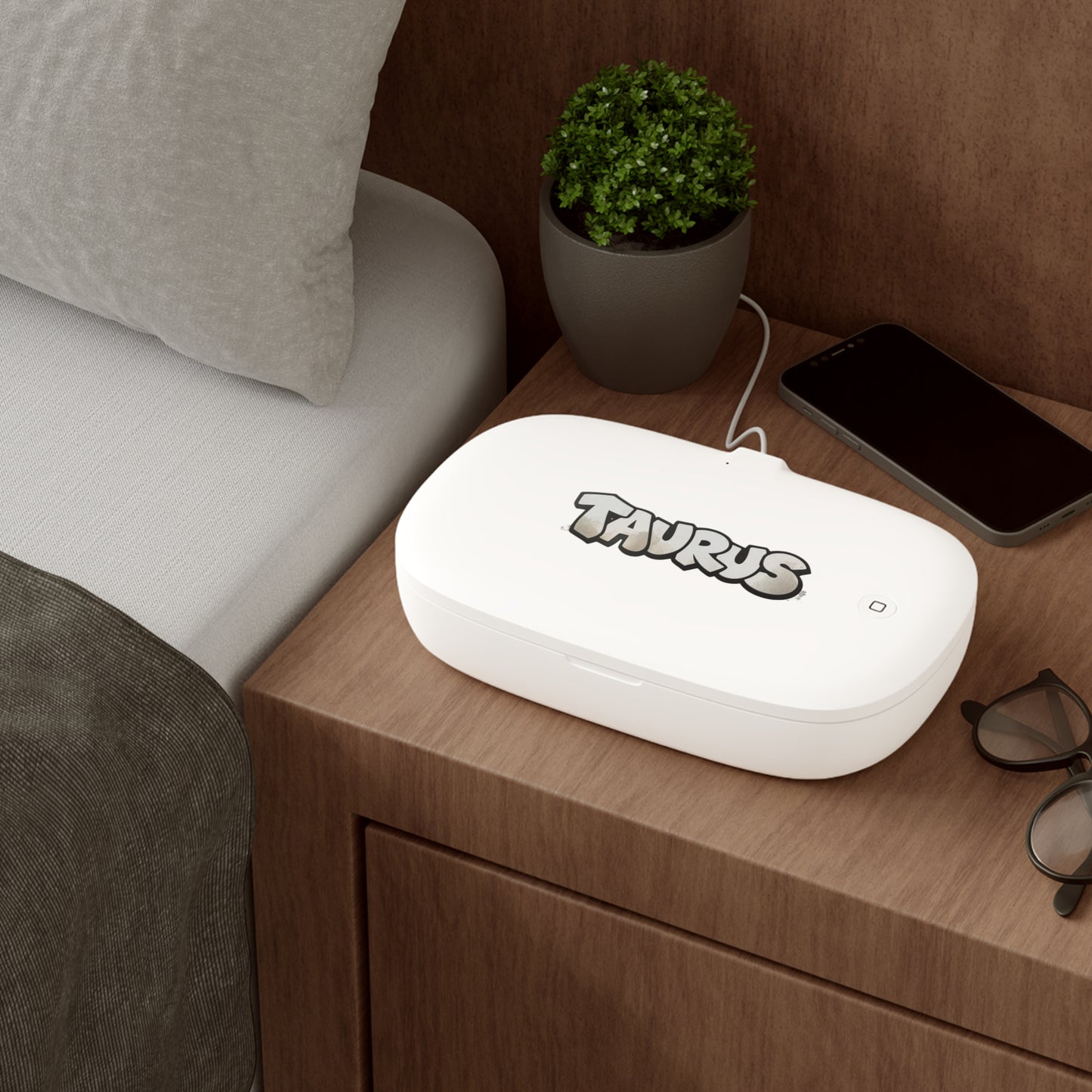 ♉ Aurora UV Phone Sanitizer & Fast Wireless Charging Pad – Taurus Edition 🌿♉