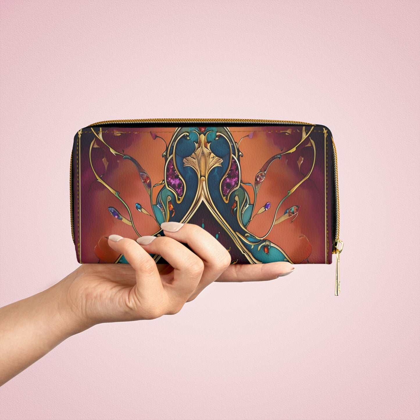 💎✨ Mystical Magic: The Enchanted Zippered Wallet of Elegance & Wonder 🔮💖🌙