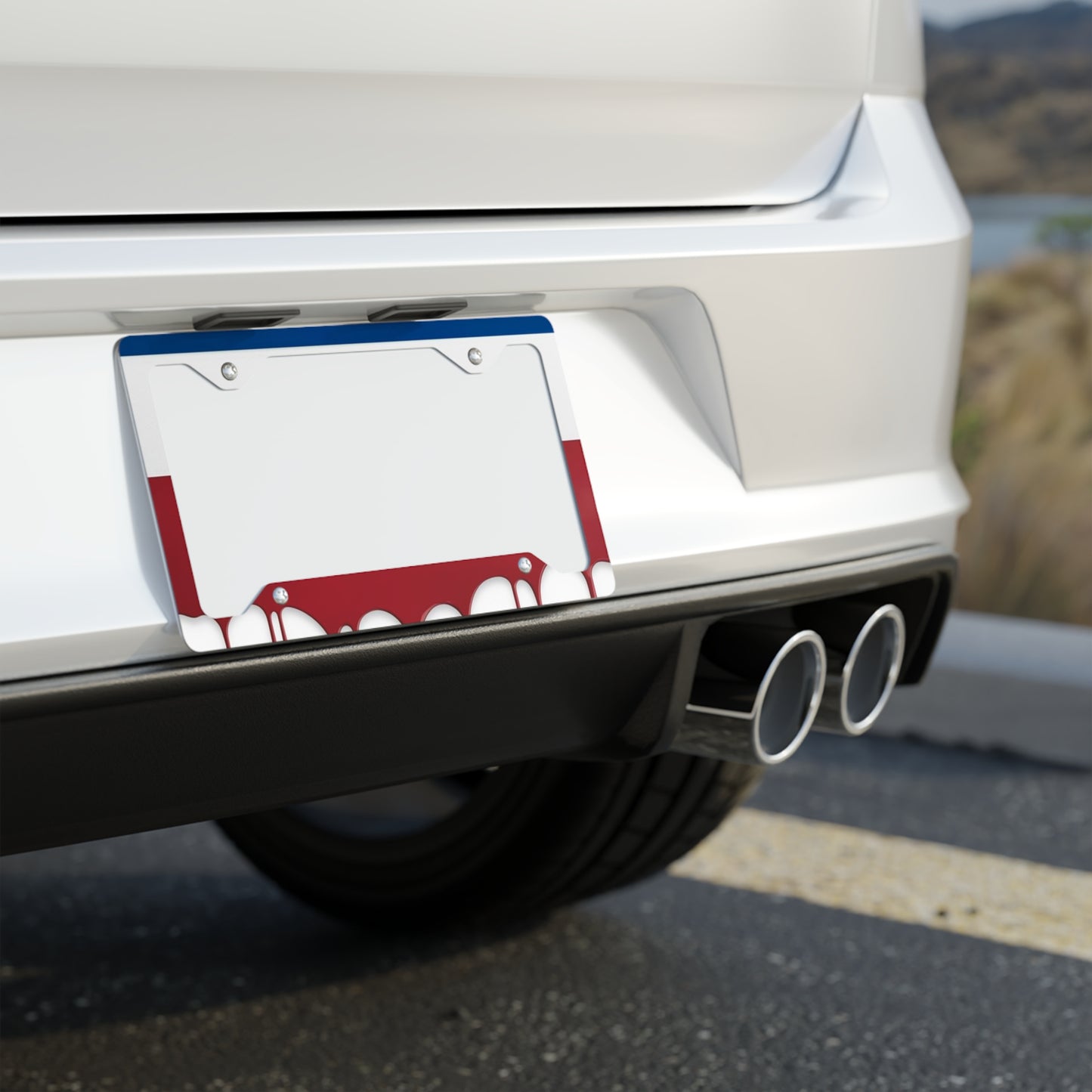 ✨🚗 The Enchanted Drive: Glossed Glory License Plate Frame – Luxury Custom Metal Accent 💎🌙