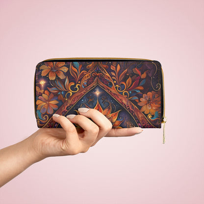 💎✨ Mystical Magic: The Enchanted Zippered Wallet of Elegance & Wonder 🔮💖🌙