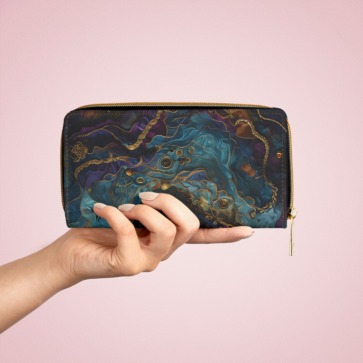 💎✨ Mystical Magic: The Enchanted Zippered Wallet of Elegance & Wonder 🔮💖🌙