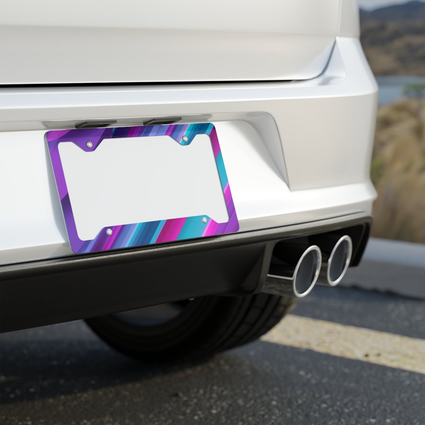 ✨🚗 The Enchanted Drive: Glossed Glory License Plate Frame – Luxury Custom Metal Accent 💎🌙