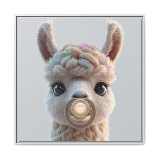 ✨ Sweet Dreams White Frame Nursery Canvas ✨  Soft, Sweet, & Magical Baby Wall Art 👶🤍