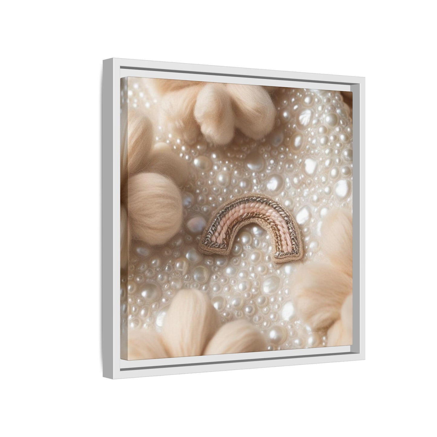 ✨ Sweet Dreams White Frame Nursery Canvas ✨  Soft, Sweet, & Magical Baby Wall Art 👶🤍