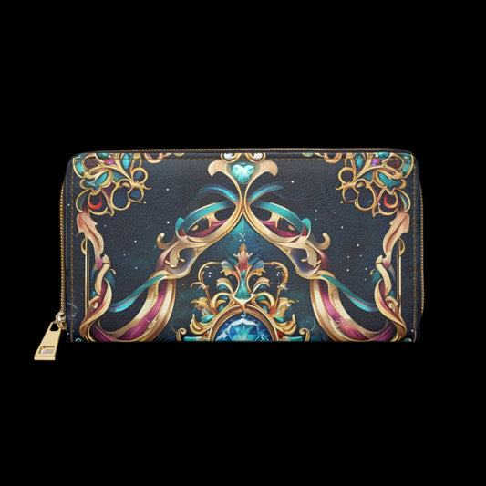 💎✨ Mystical Magic: The Enchanted Zippered Wallet of Elegance & Wonder 🔮💖🌙