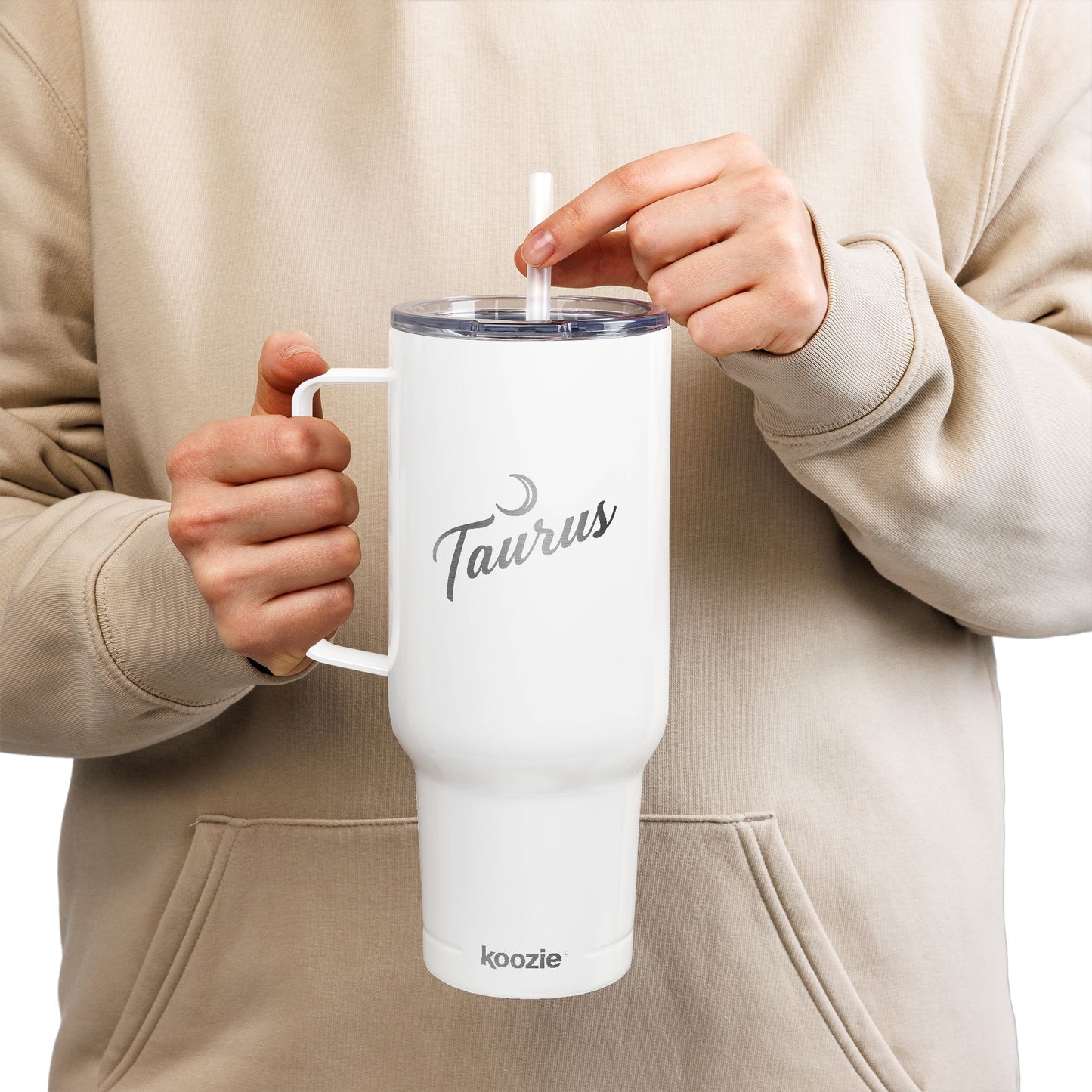 Cosmic Taurus Signatures ✨ 40oz Engraved Zodiac Tumbler
