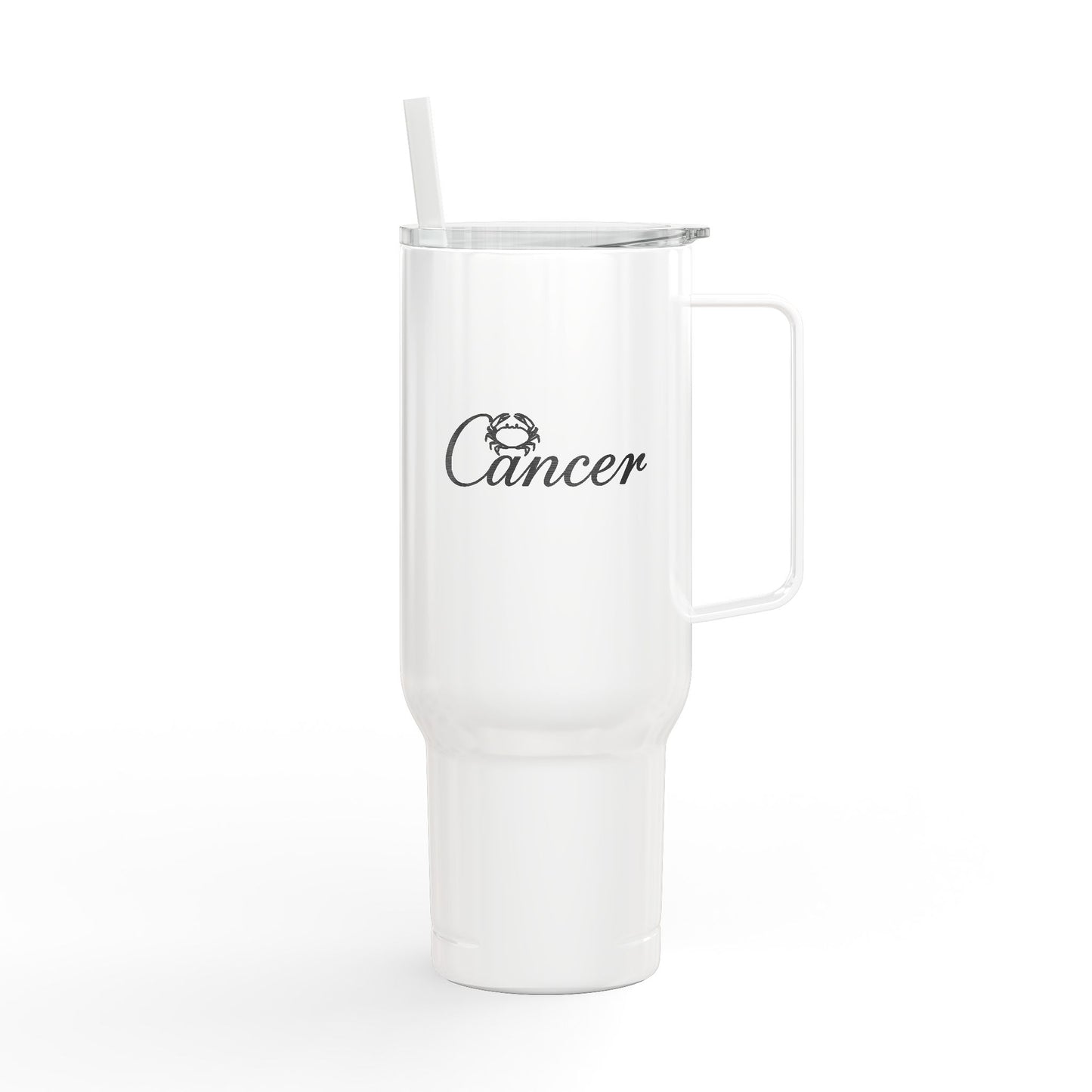 Cosmic Cancer Signatures ✨ 40oz Engraved Zodiac Tumbler