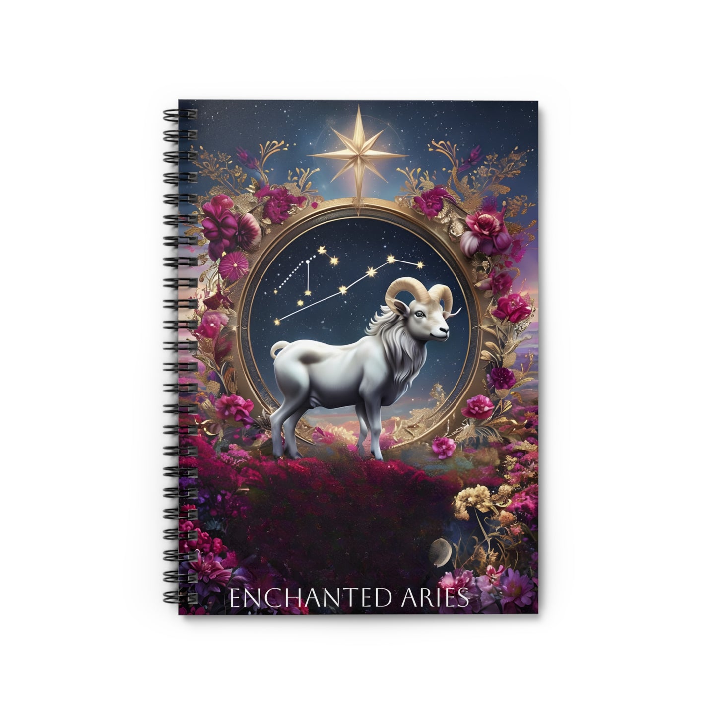 🔥🌟 Enchanted Aries Zodiac Journal – A Spirited Notebook for Bold Dreamers & Trailblazers ♈📖