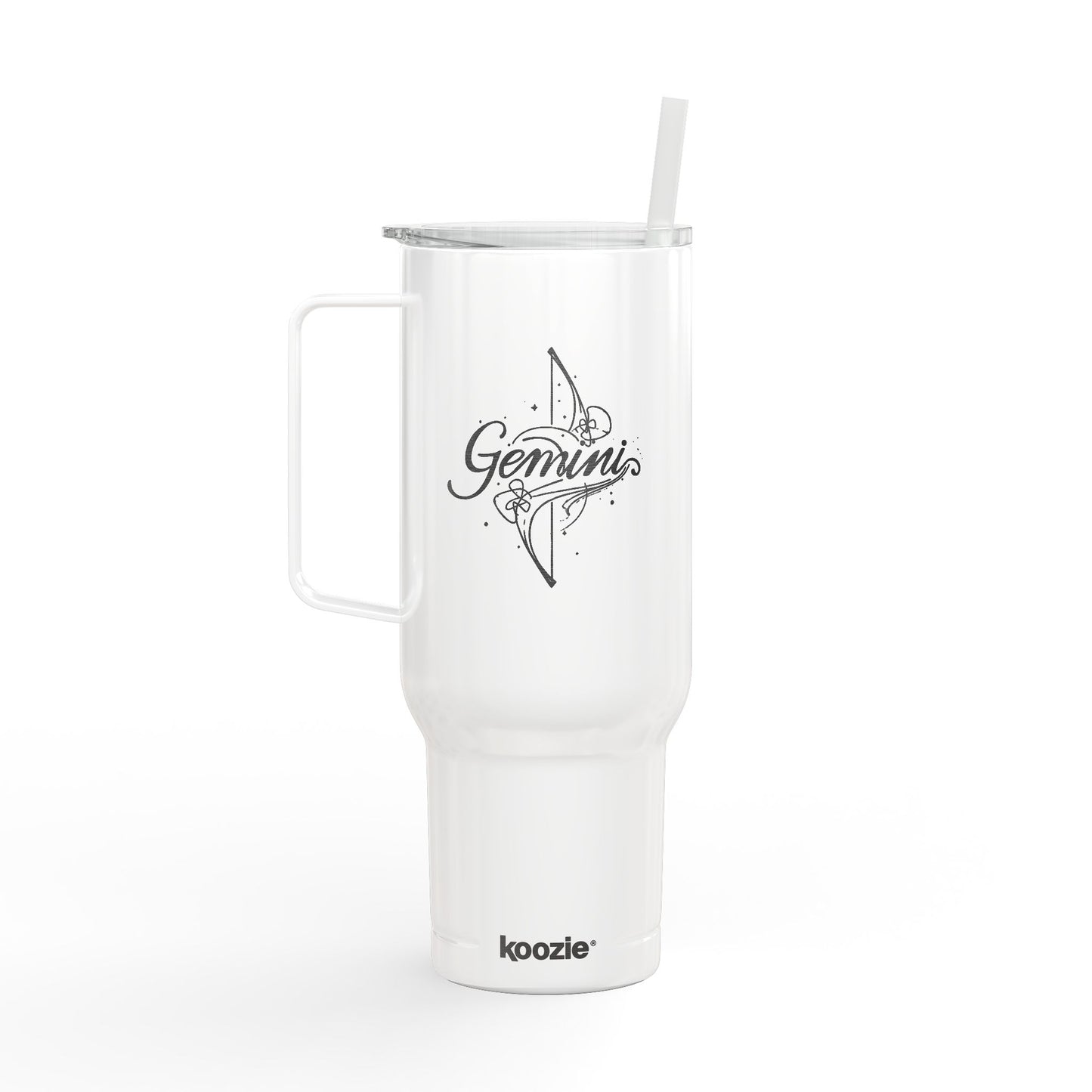 Cosmic Gemini Signatures ✨ 40oz Engraved Zodiac Tumbler