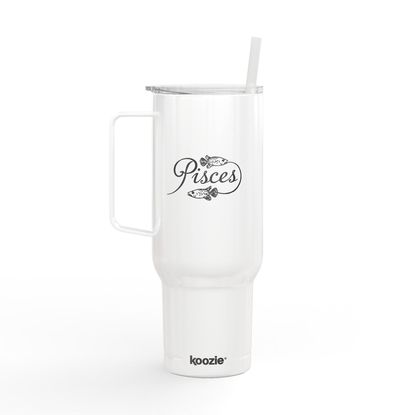 Cosmic Pisces Signatures ✨ 40oz Engraved Zodiac Tumbler