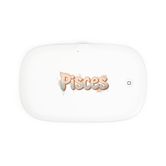 ♓ Aurora UV Phone Sanitizer & Fast Wireless Charging Pad – Pisces Edition 🌙🐟♓