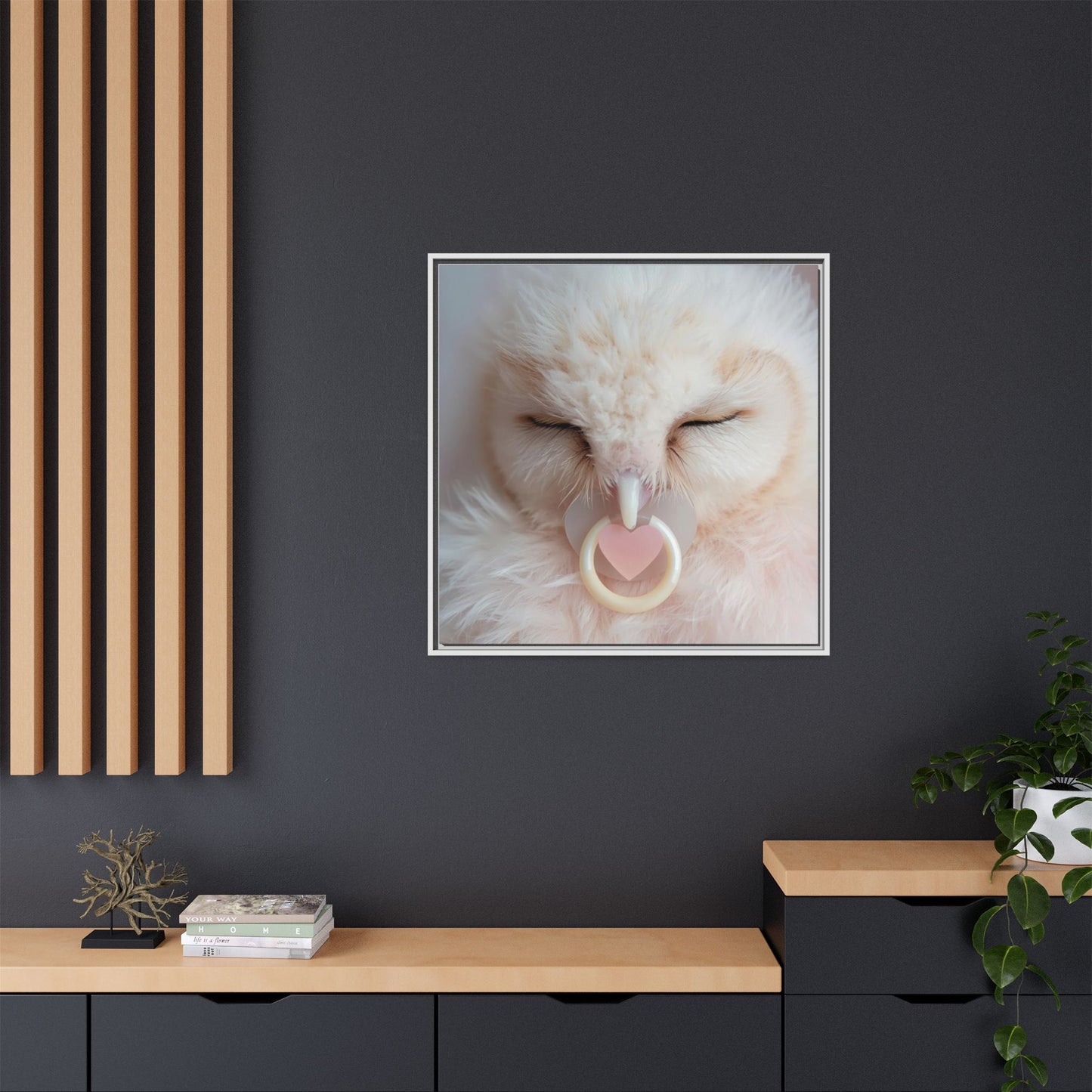 ✨ Sweet Dreams White Frame Nursery Canvas ✨  Soft, Sweet, & Magical Baby Wall Art 👶🤍