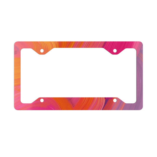 ✨🚗 The Enchanted Drive: Glossed Glory License Plate Frame – Luxury Custom Metal Accent 💎🌙