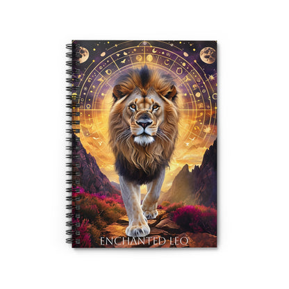 🦁✨ Enchanted Leo Zodiac Journal – A Radiant Notebook for Bold Hearts & Visionary Leaders ♌📖