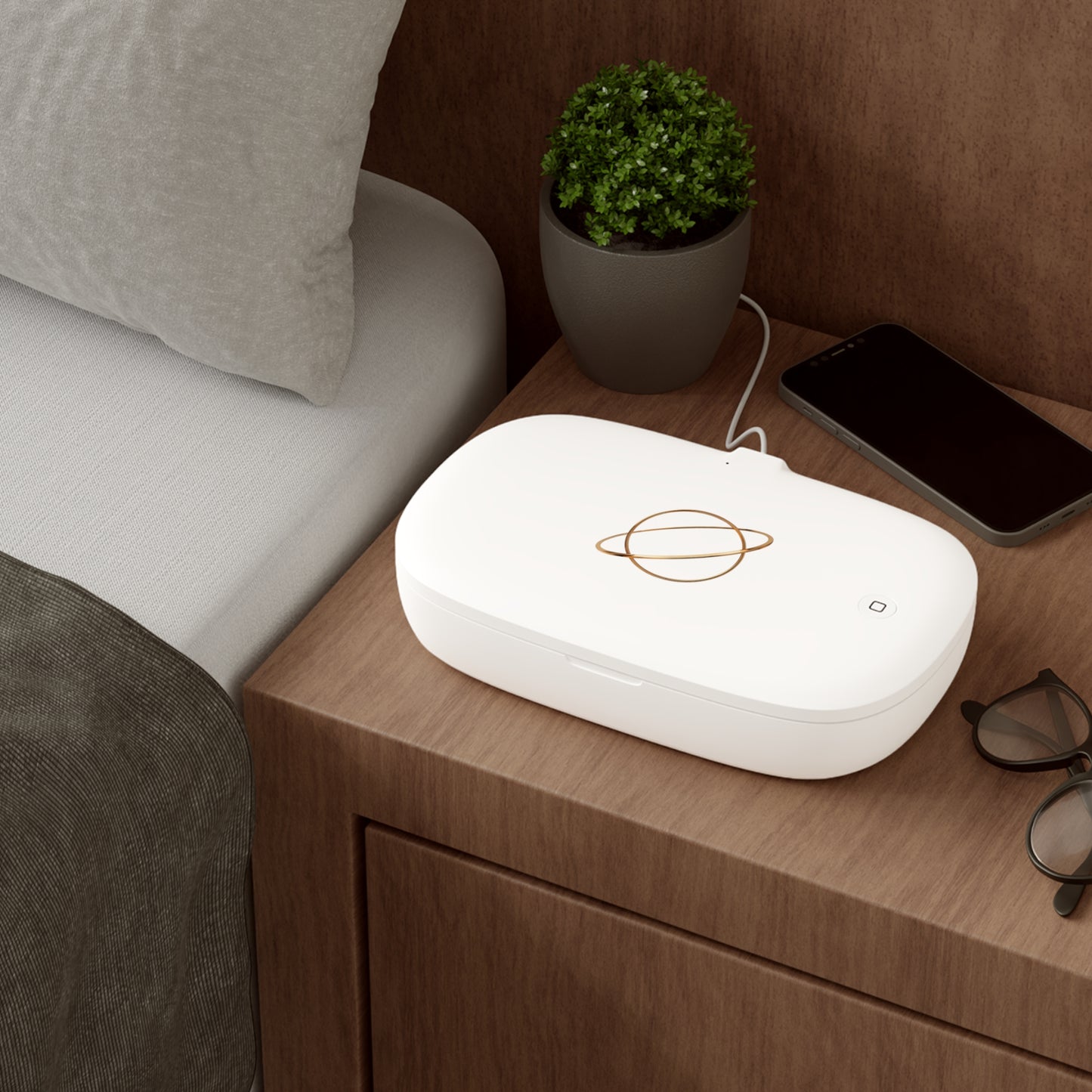 Aurora UV Phone Sanitizer & Fast Wireless Charging Pad ✨🧼⚡