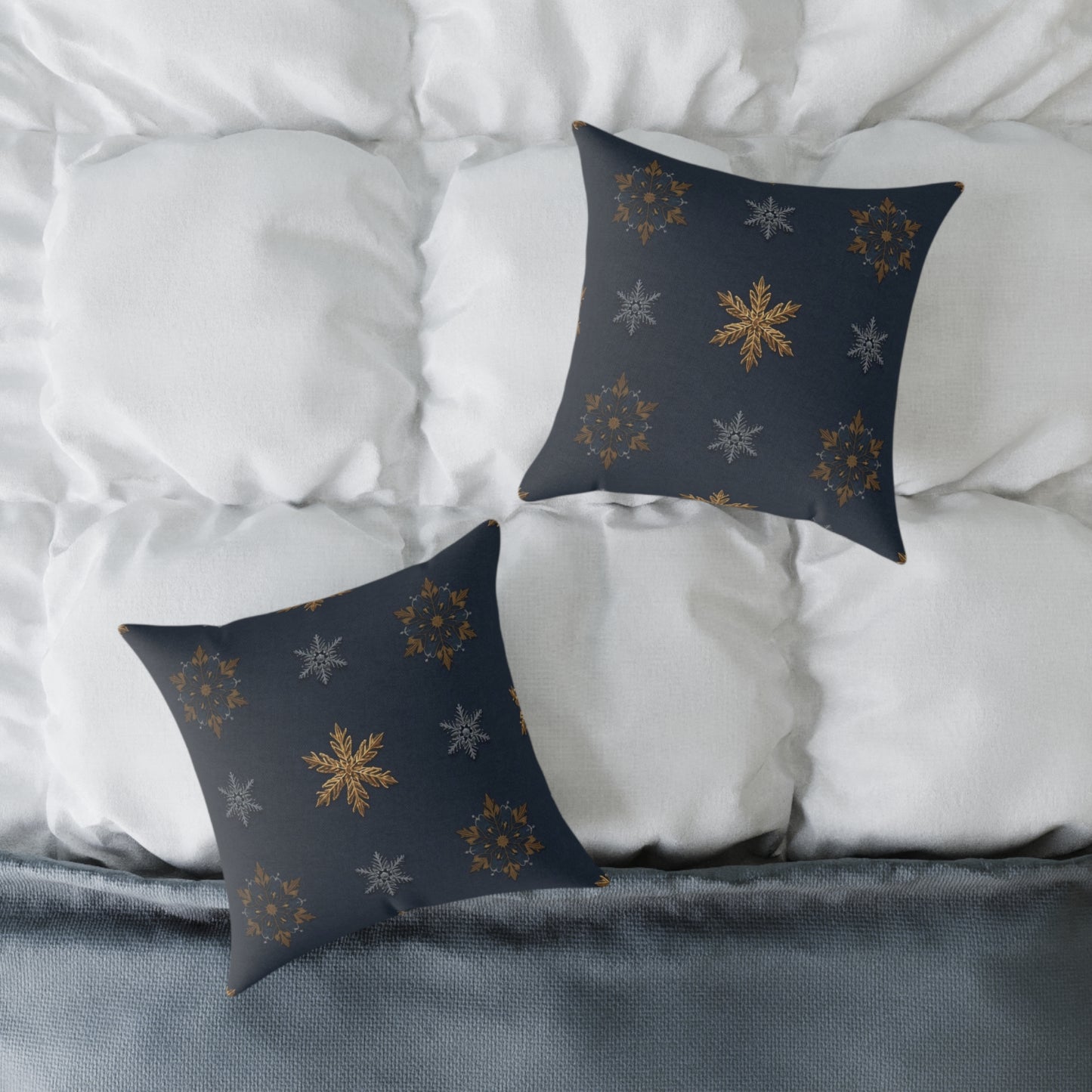 ❄️✨ Enchanted Winter Pillow – Cozy Magic for the Season ⛄🕯️