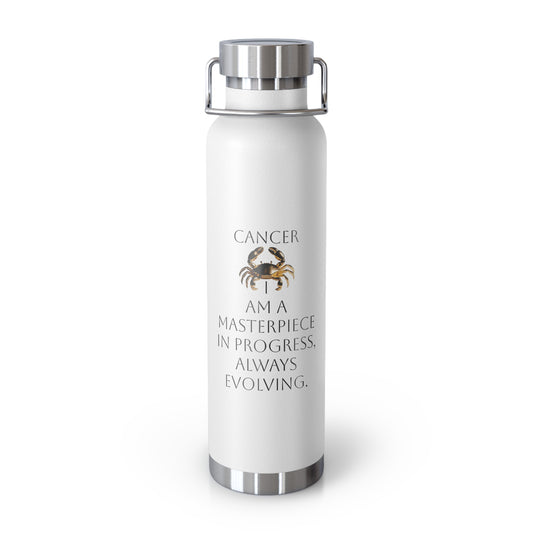 ✨🔮 Enchanted Cancer Copper Insulated Bottle – 22oz of Temperature Magic! 🔮✨