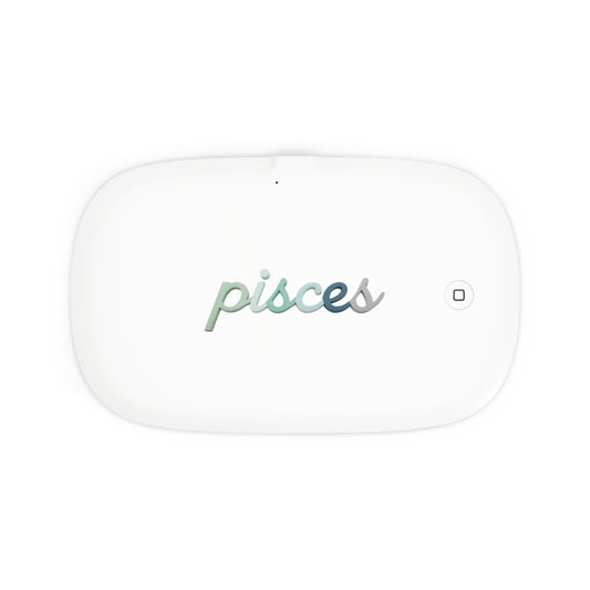 ♓ Aurora UV Phone Sanitizer & Fast Wireless Charging Pad – Pisces Edition 🌙🐟♓
