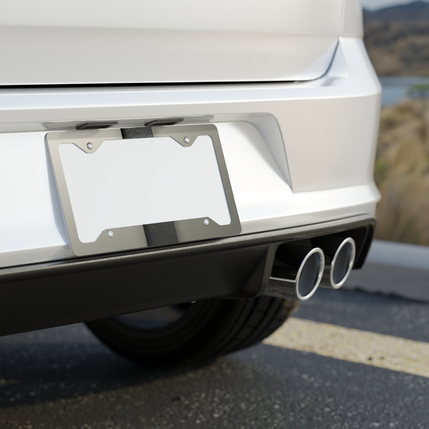 ✨🚗 The Enchanted Drive: Glossed Glory License Plate Frame – Luxury Custom Metal Accent 💎🌙