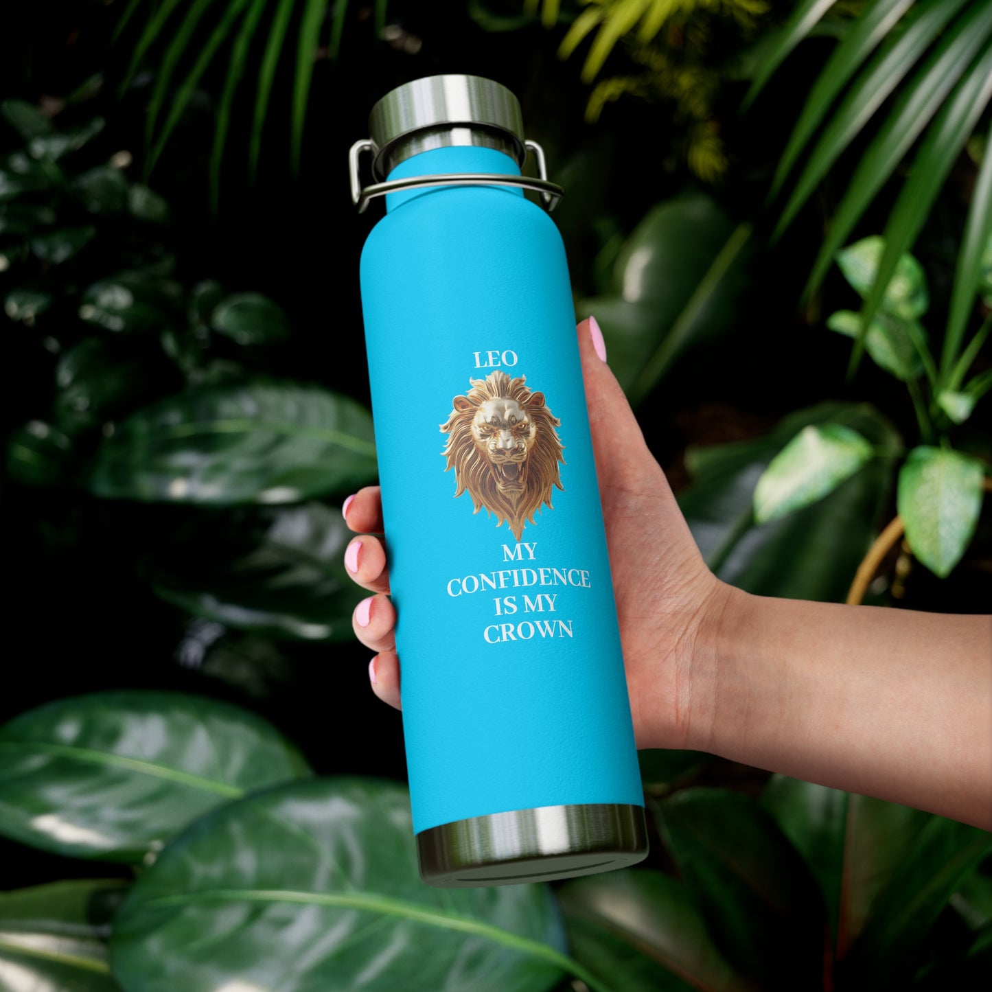 ✨🔮 Enchanted Leo Copper Insulated Bottle – 22oz of Temperature Magic! 🔮✨