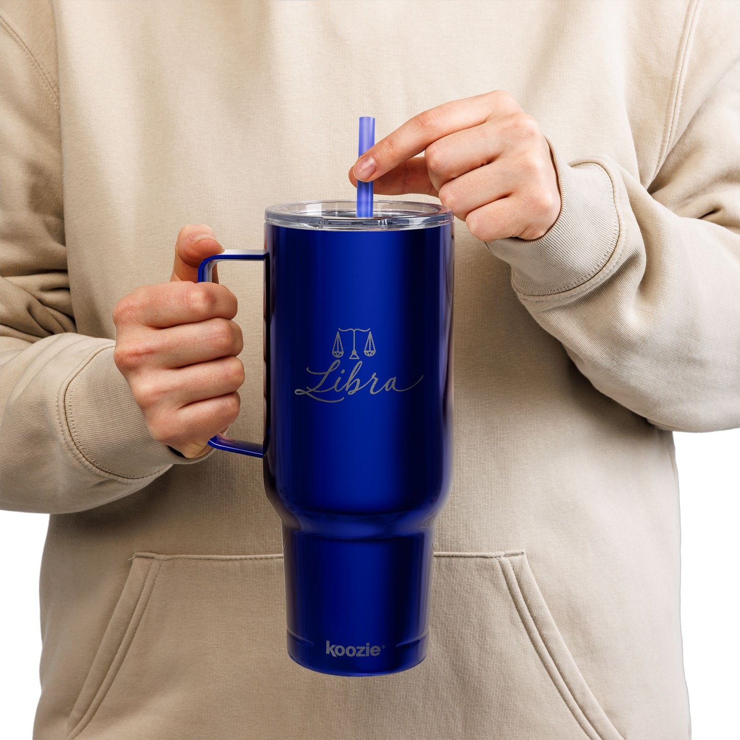 Cosmic Libra Signatures ✨ 40oz Engraved Zodiac Tumbler