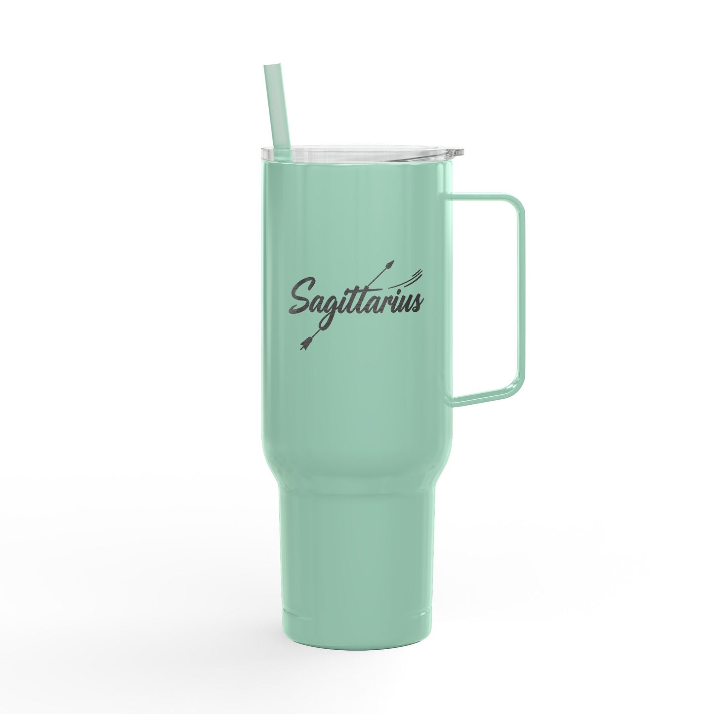 Cosmic Sagittarius Signatures ✨ 40oz Engraved Zodiac Tumbler