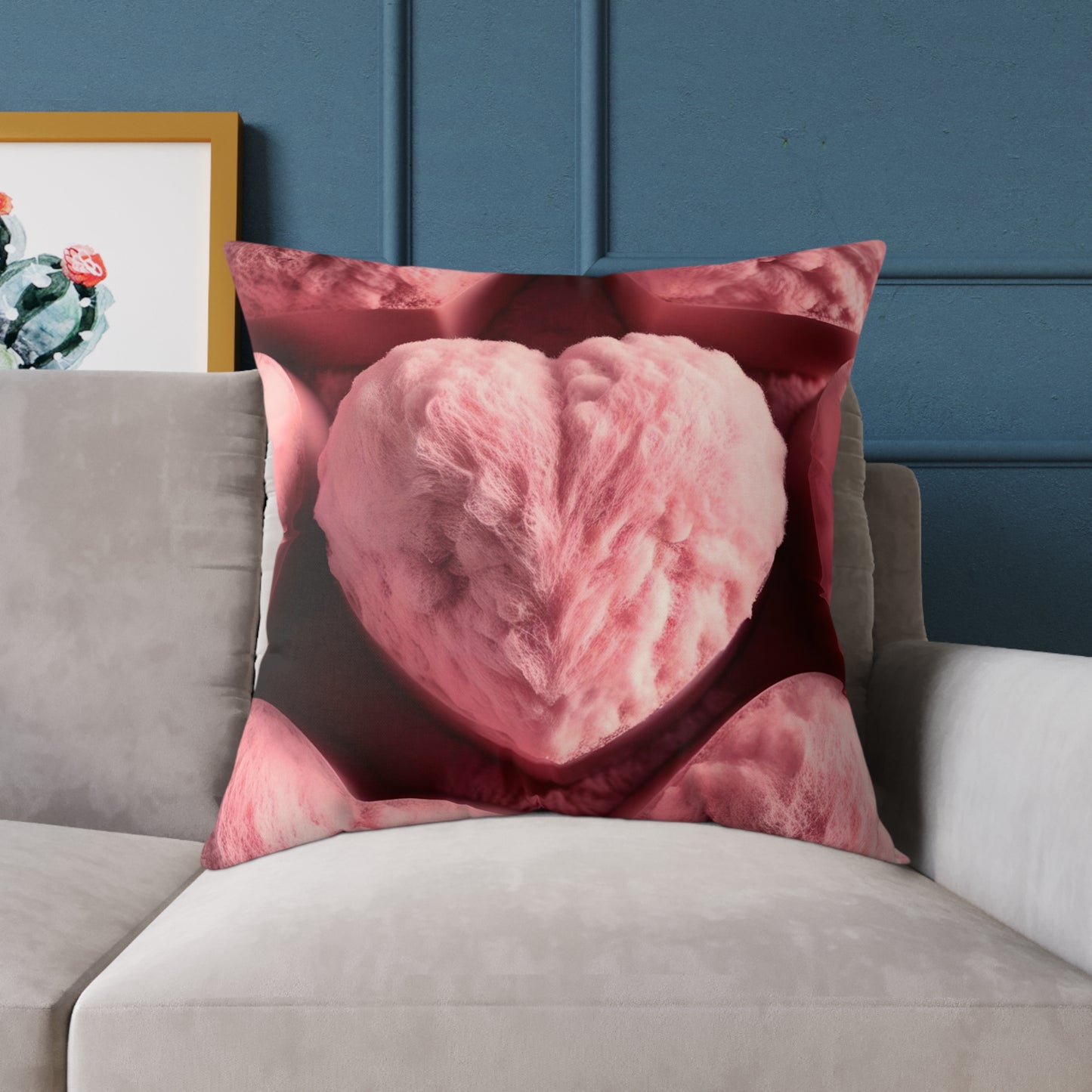 Love in Bloom: Enchanted Decorative Pillow for a Cozy Touch