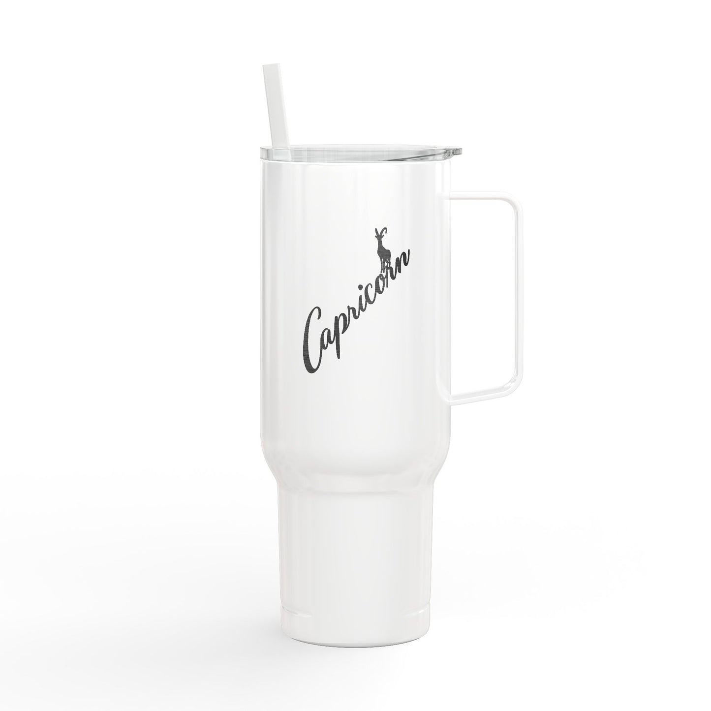 Cosmic Capricorn Signatures ✨ 40oz Engraved Zodiac Tumbler