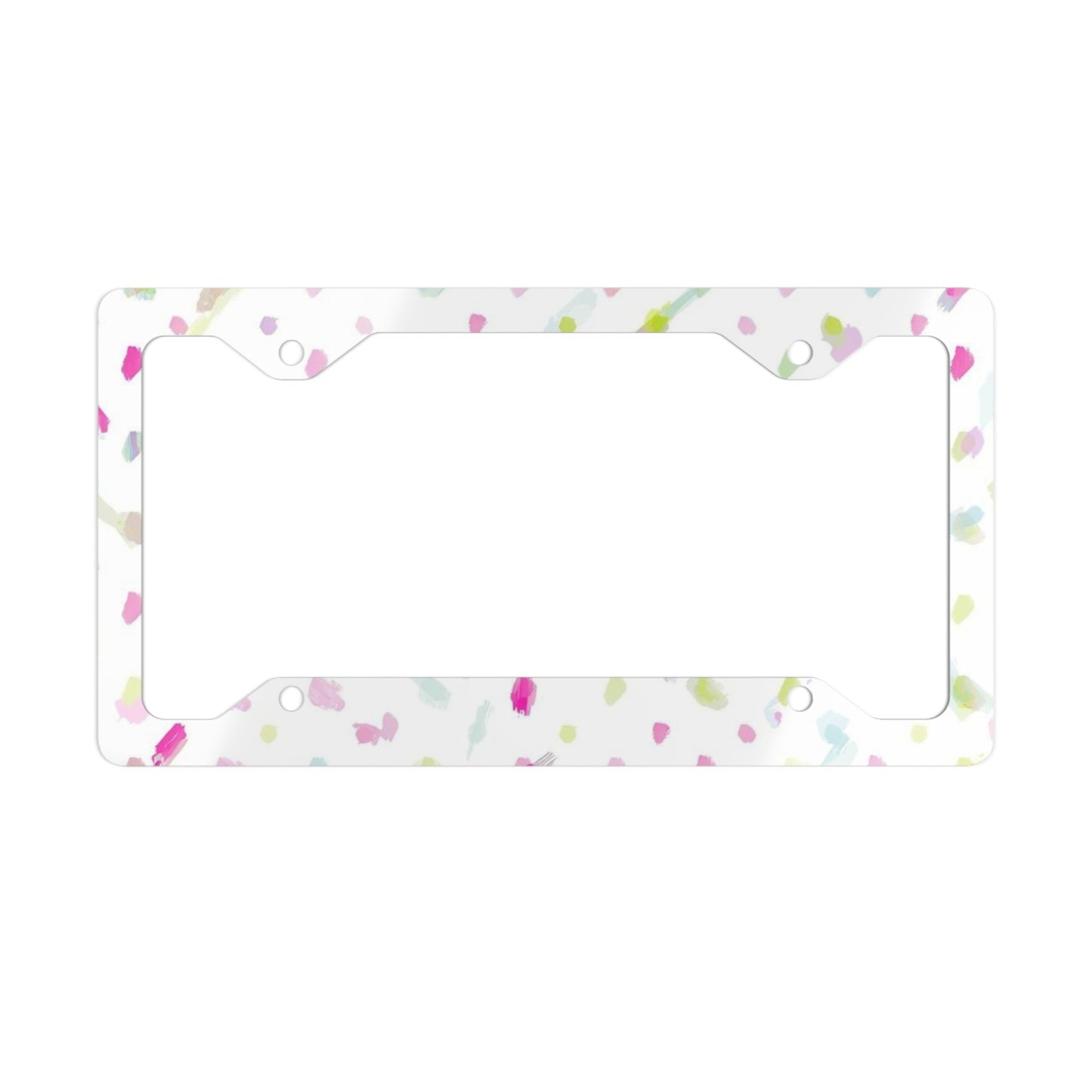 ✨🚗 The Enchanted Drive: Glossed Glory License Plate Frame – Luxury Custom Metal Accent 💎🌙