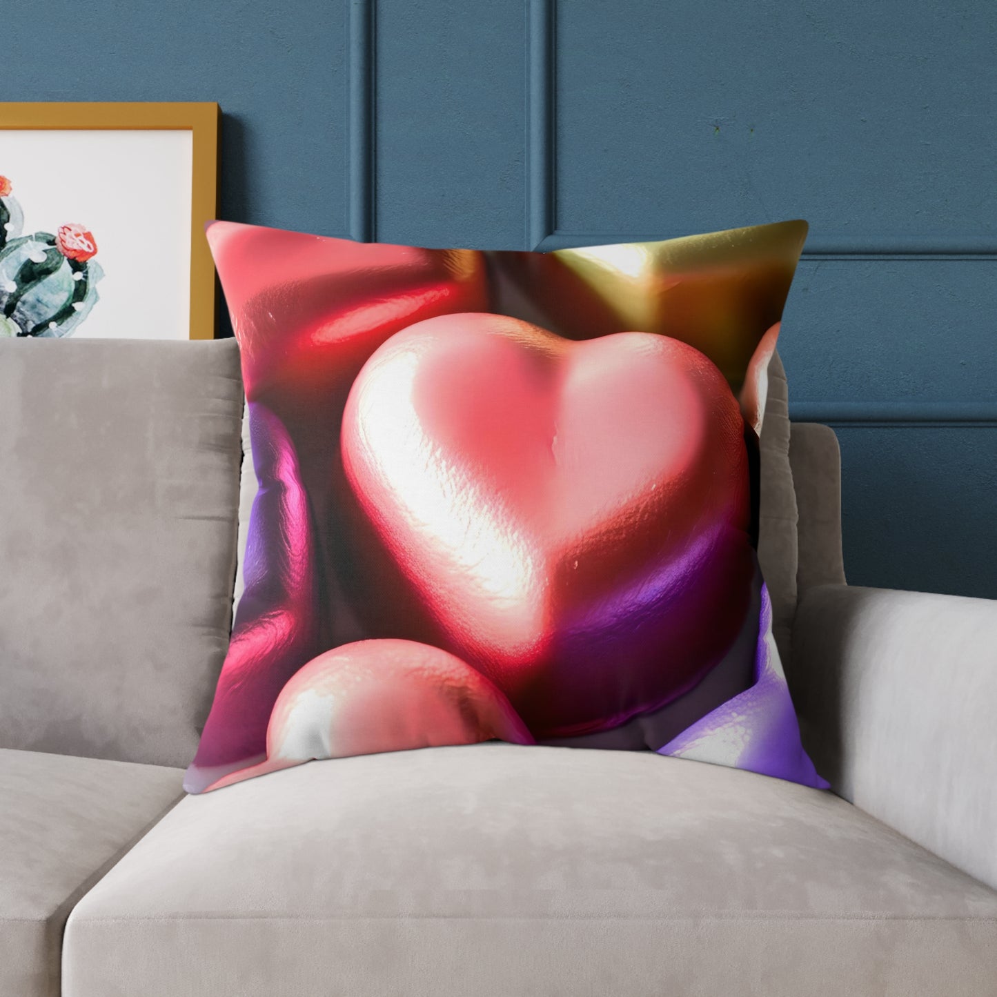 Love in Bloom: Enchanted Decorative Pillow for a Cozy Touch