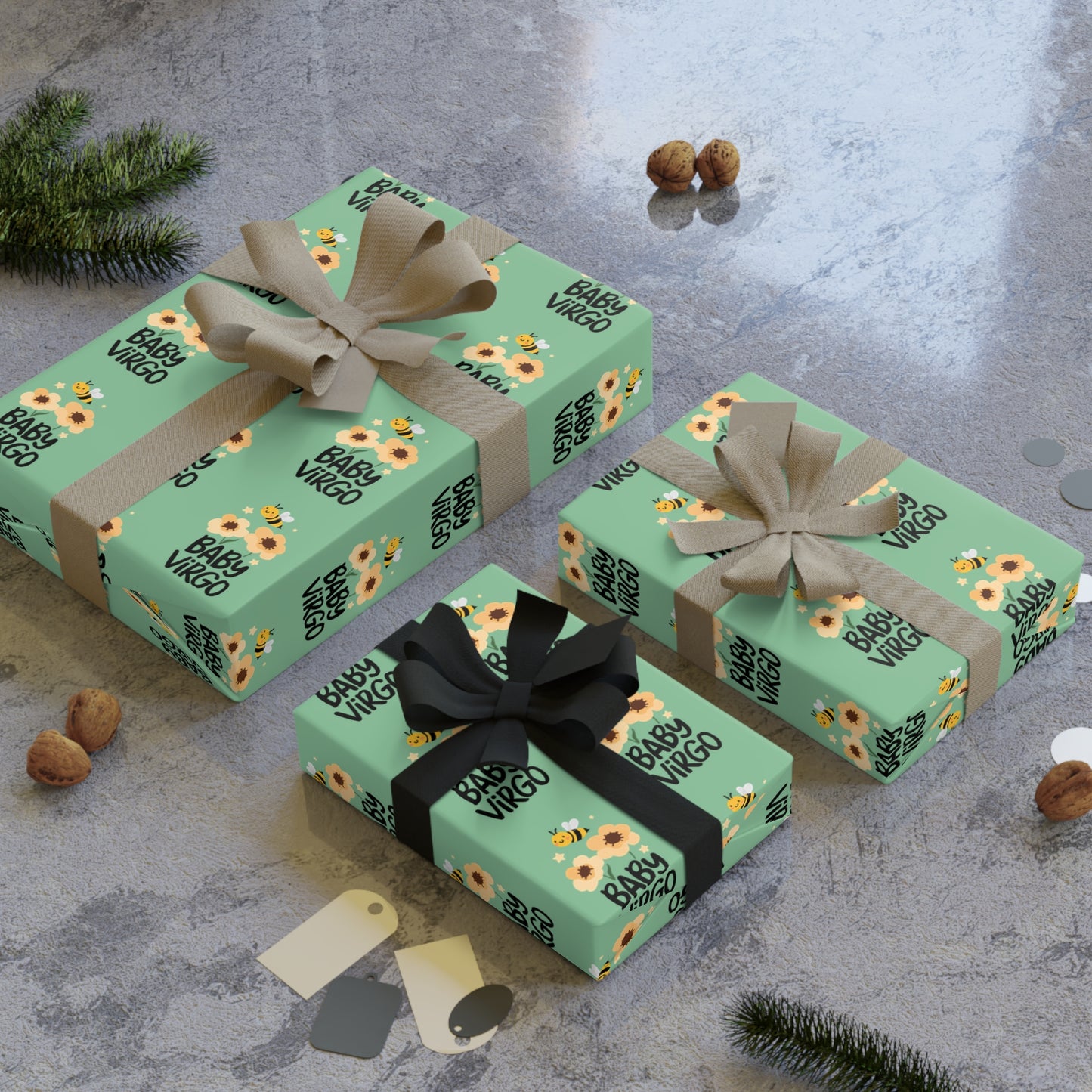 ♍ Baby Virgo Wrapping Paper | The Enchanted Wrap™ Collection ♡