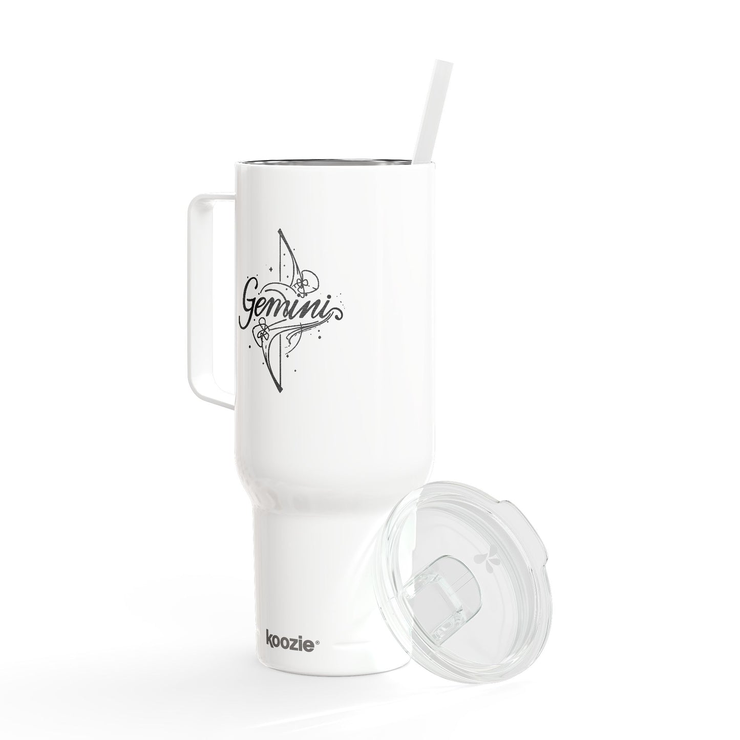 Cosmic Gemini Signatures ✨ 40oz Engraved Zodiac Tumbler