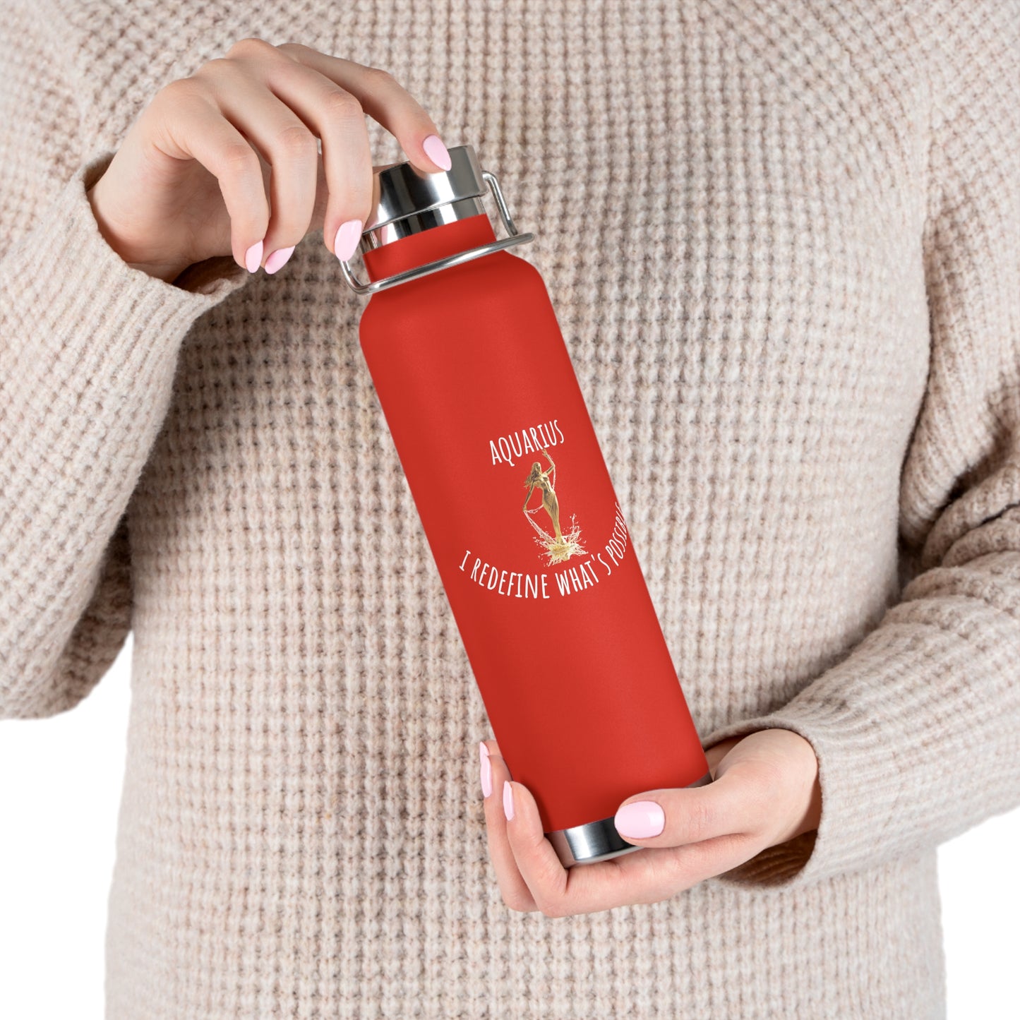 ✨🔮 Enchanted Aquarius Copper Insulated Bottle – 22oz of Temperature Magic! 🔮✨