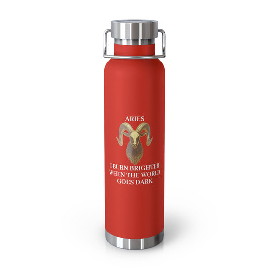 ✨🔮 Enchanted Aries Copper Insulated Bottle – 22oz of Temperature Magic! 🔮✨