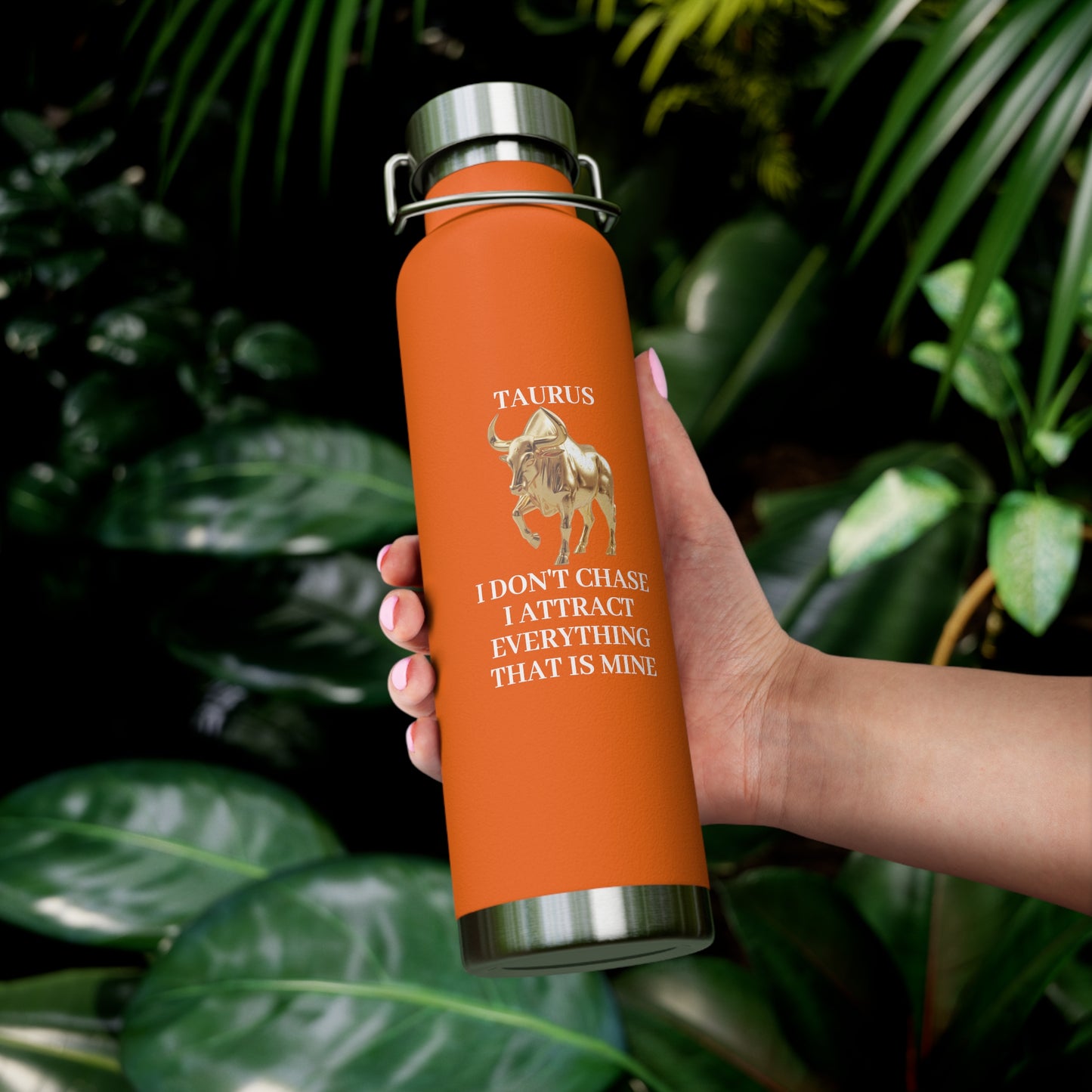 ✨🔮 Enchanted Taurus Copper Insulated Bottle – 22oz of Temperature Magic! 🔮✨