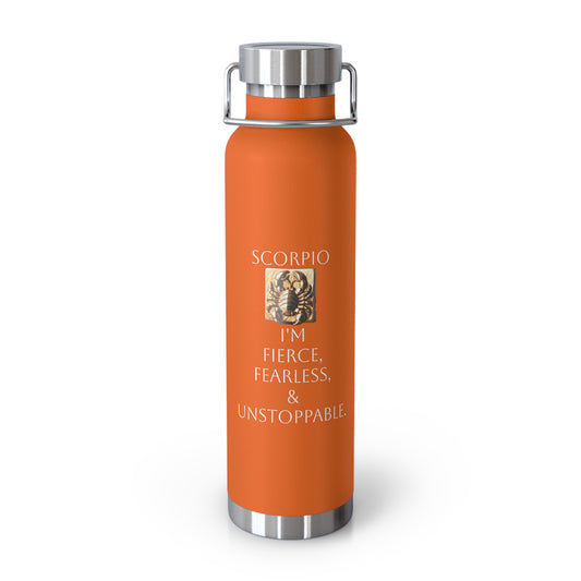 ✨🔮 Enchanted Scorpio Copper Insulated Bottle – 22oz of Temperature Magic! 🔮✨