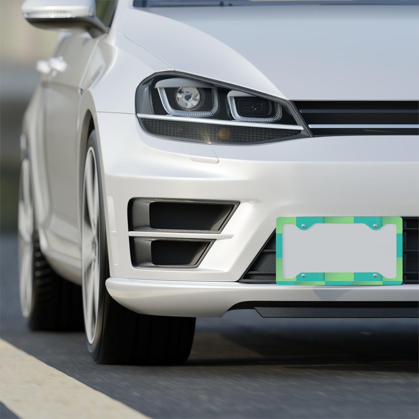 ✨🚗 The Enchanted Drive: Glossed Glory License Plate Frame – Luxury Custom Metal Accent 💎🌙