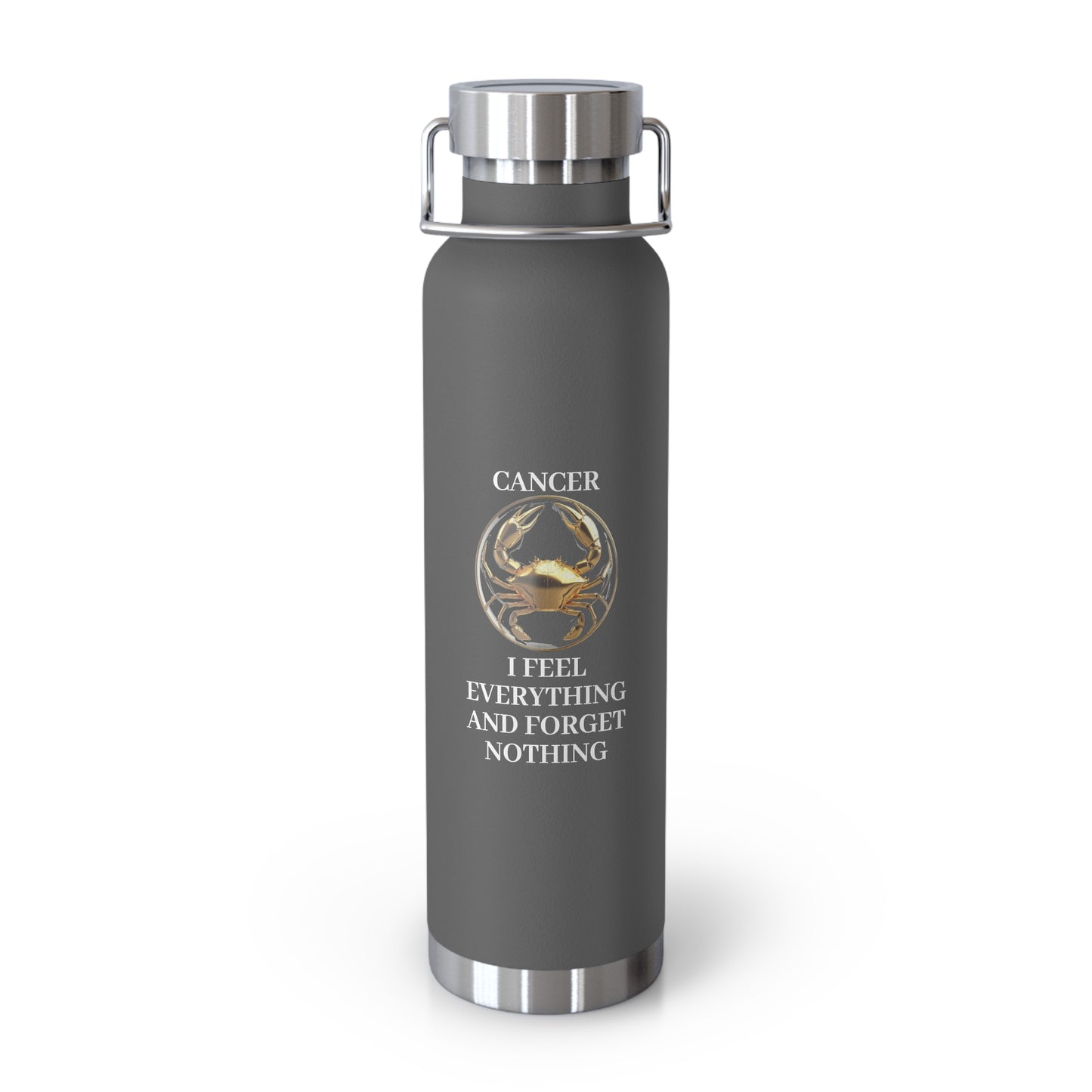✨🔮 Enchanted Cancer Copper Insulated Bottle – 22oz of Temperature Magic! 🔮✨
