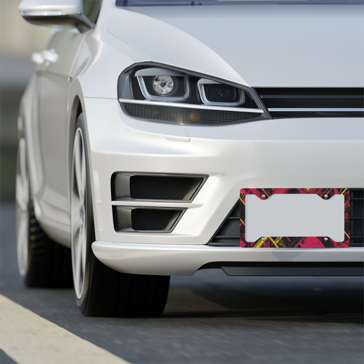 ✨🚗 The Enchanted Drive: Glossed Glory License Plate Frame – Luxury Custom Metal Accent 💎🌙