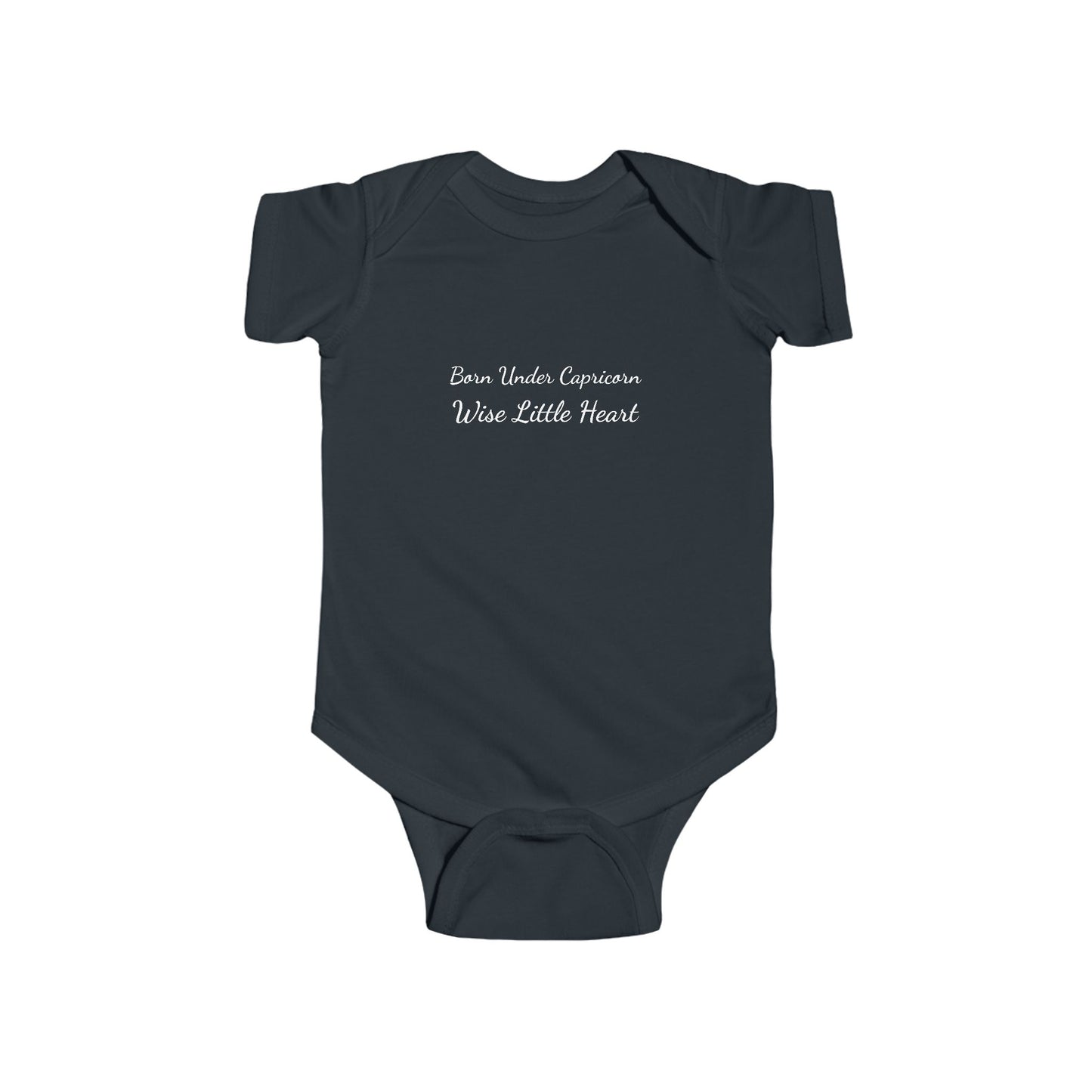 💫 The Born Under™ Collection – Capricorn Edition 💫 Wise Little Heart Infant Onesie