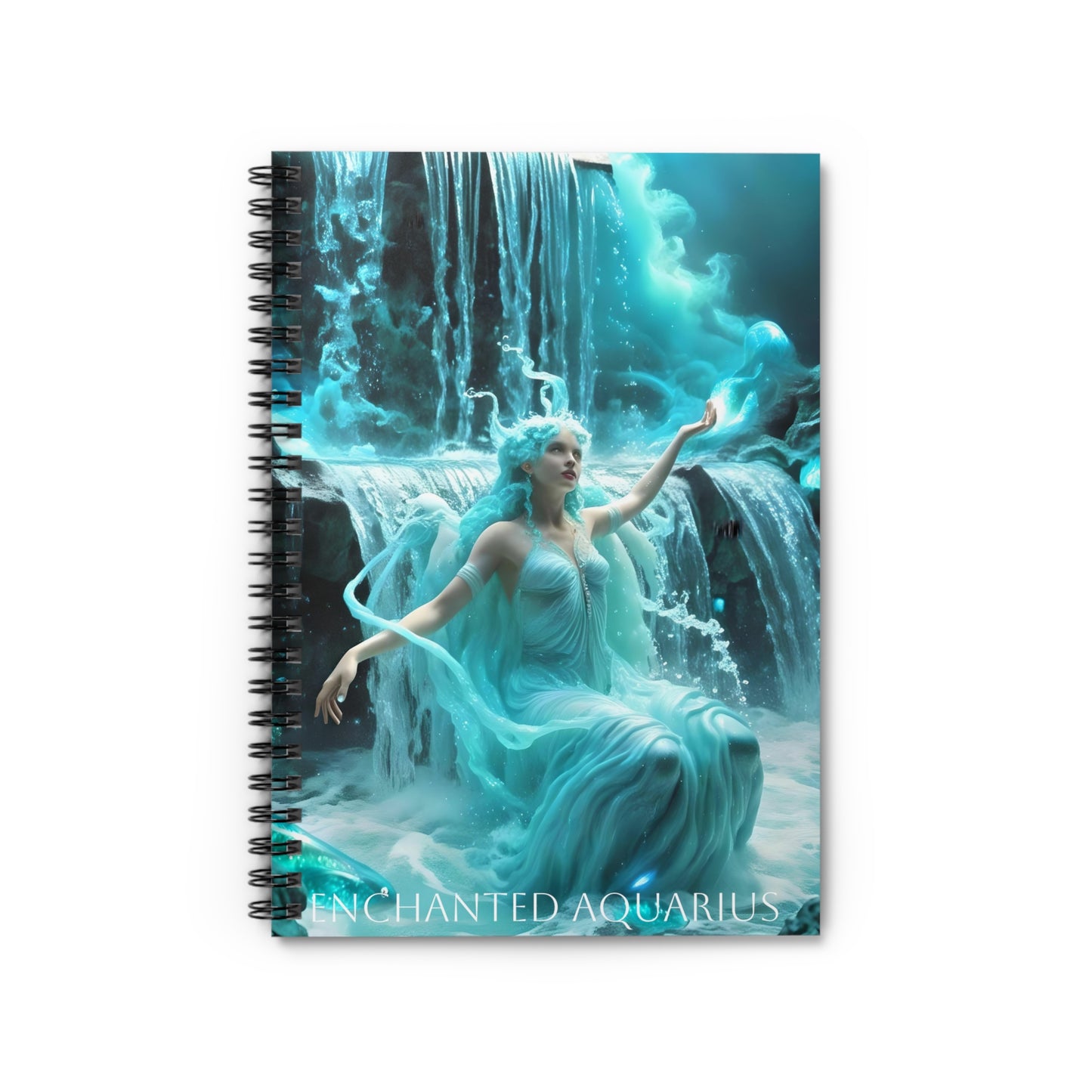 ⚡🌌 Enchanted Aquarius Zodiac Journal – A Visionary Spiral Notebook for Cosmic Dreamers & Innovators ♒📖