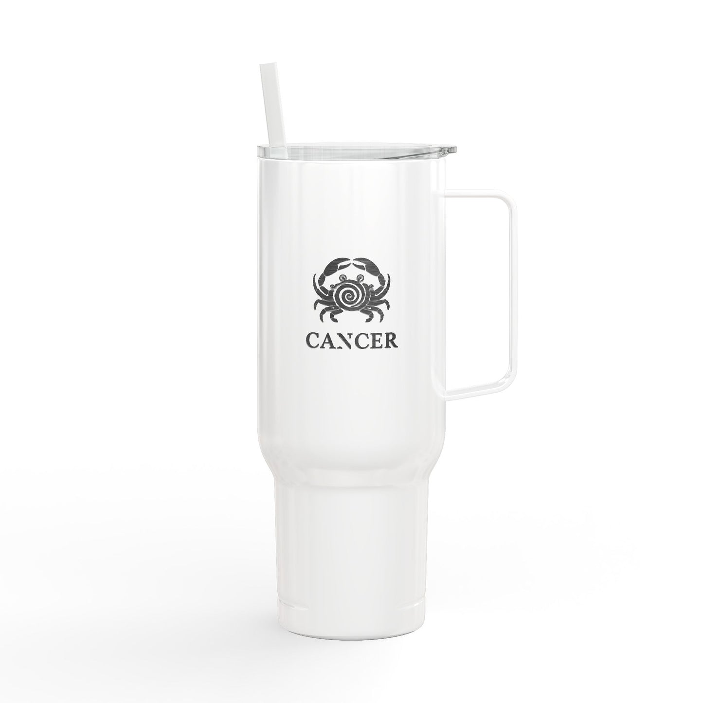 Cosmic Cancer Signatures ✨ 40oz Engraved Zodiac Tumbler