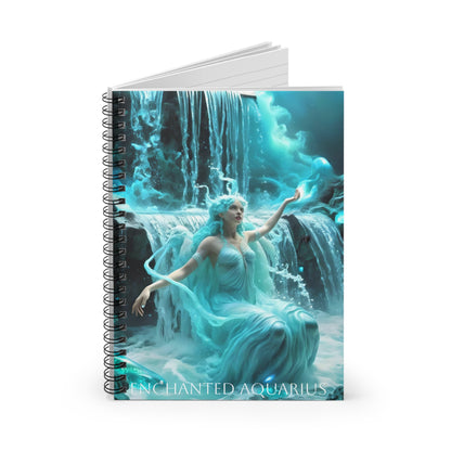 ⚡🌌 Enchanted Aquarius Zodiac Journal – A Visionary Spiral Notebook for Cosmic Dreamers & Innovators ♒📖