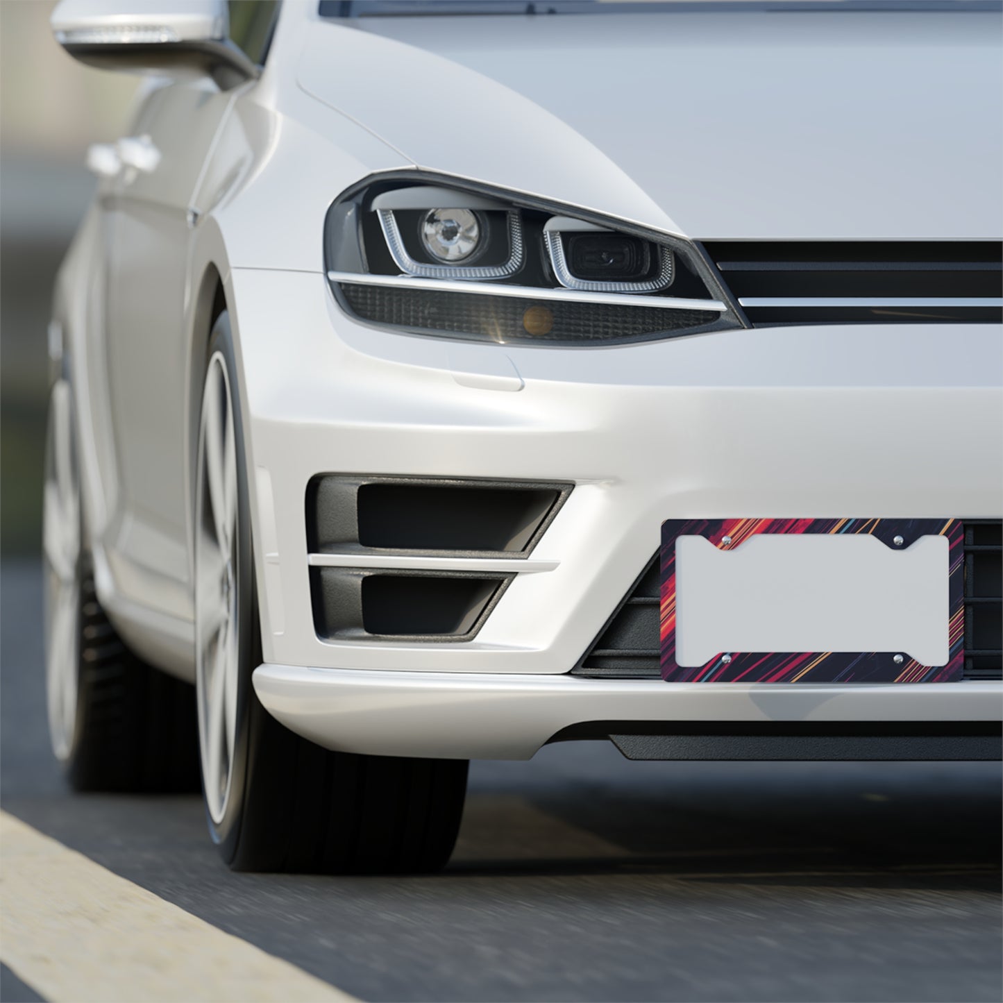 ✨🚗 The Enchanted Drive: Glossed Glory License Plate Frame – Luxury Custom Metal Accent 💎🌙