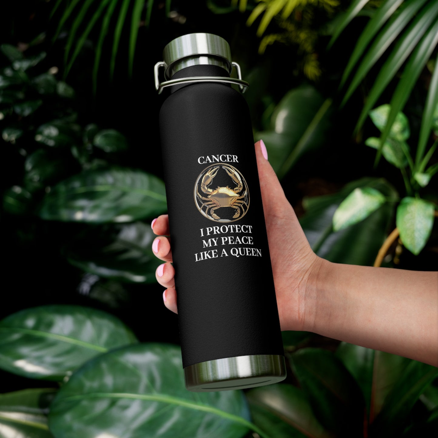 ✨🔮 Enchanted Cancer Copper Insulated Bottle – 22oz of Temperature Magic! 🔮✨